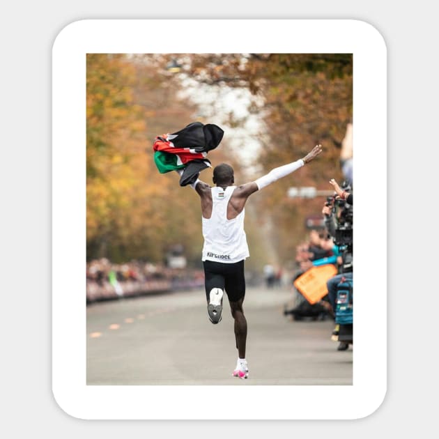 Eliud Kipchoge 2 Sticker by BreanRothrock